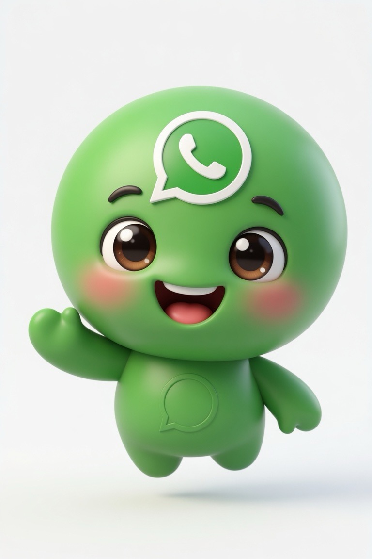 WhatsBuddy mascot waving